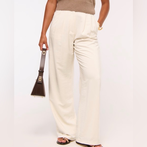 Abercrombie & Fitch Sloane Trousers Curve Love Size 32/14 Long - Picture 1 of 6